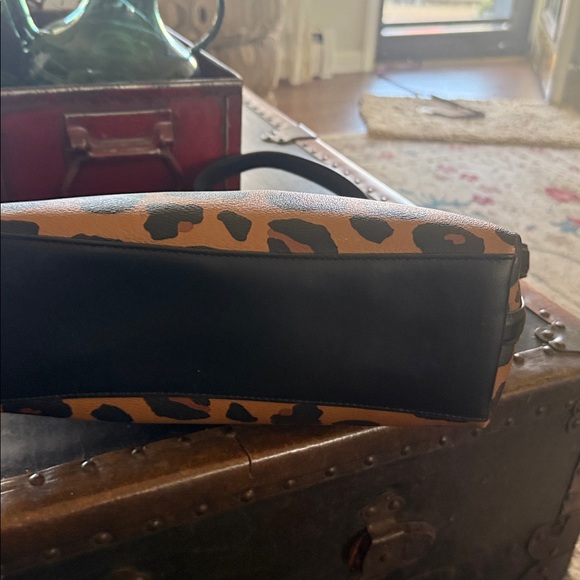Coach Tan and Black Animal Print Bag - Picture 2 of 5